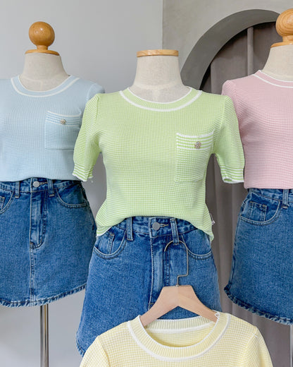 Nikki Pastel Knit Top