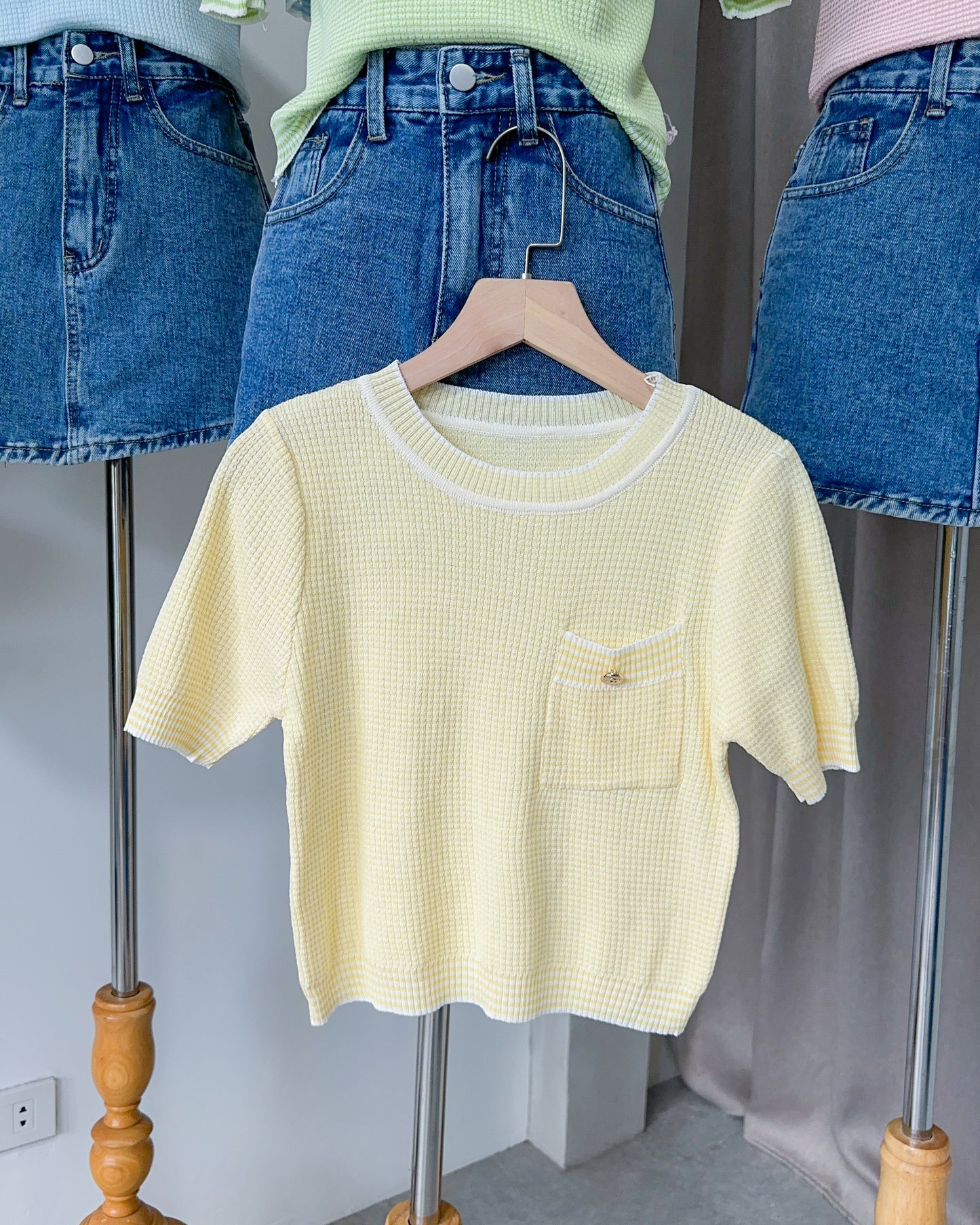 Nikki Pastel Knit Top