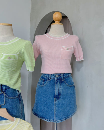 Nikki Pastel Knit Top