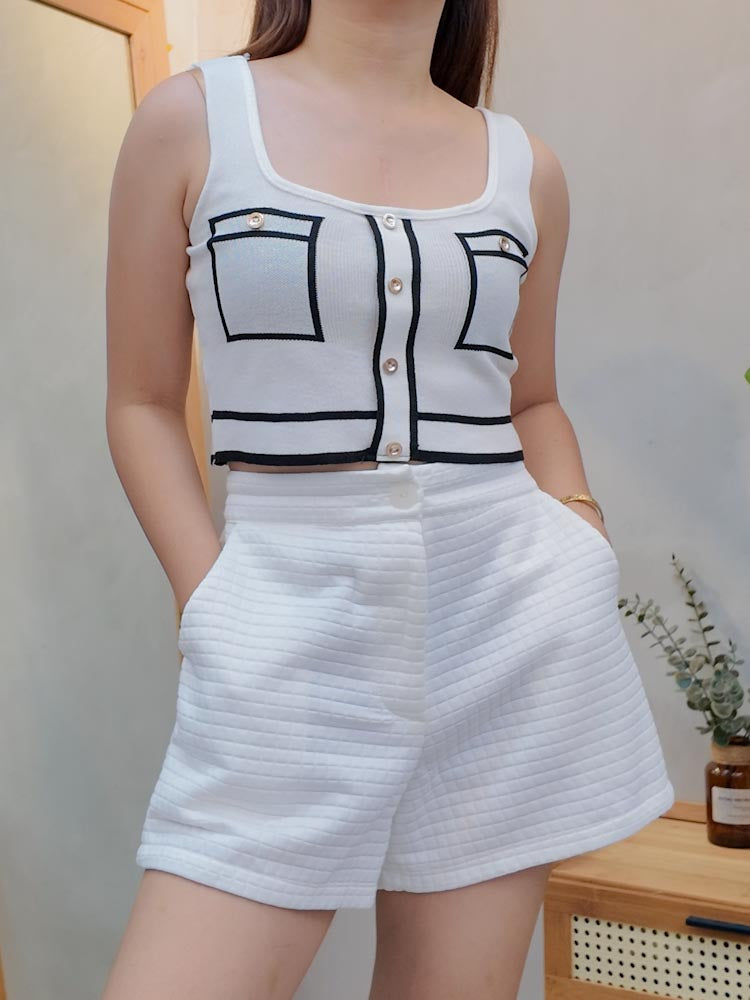 Trish Chic Knit Crop Top