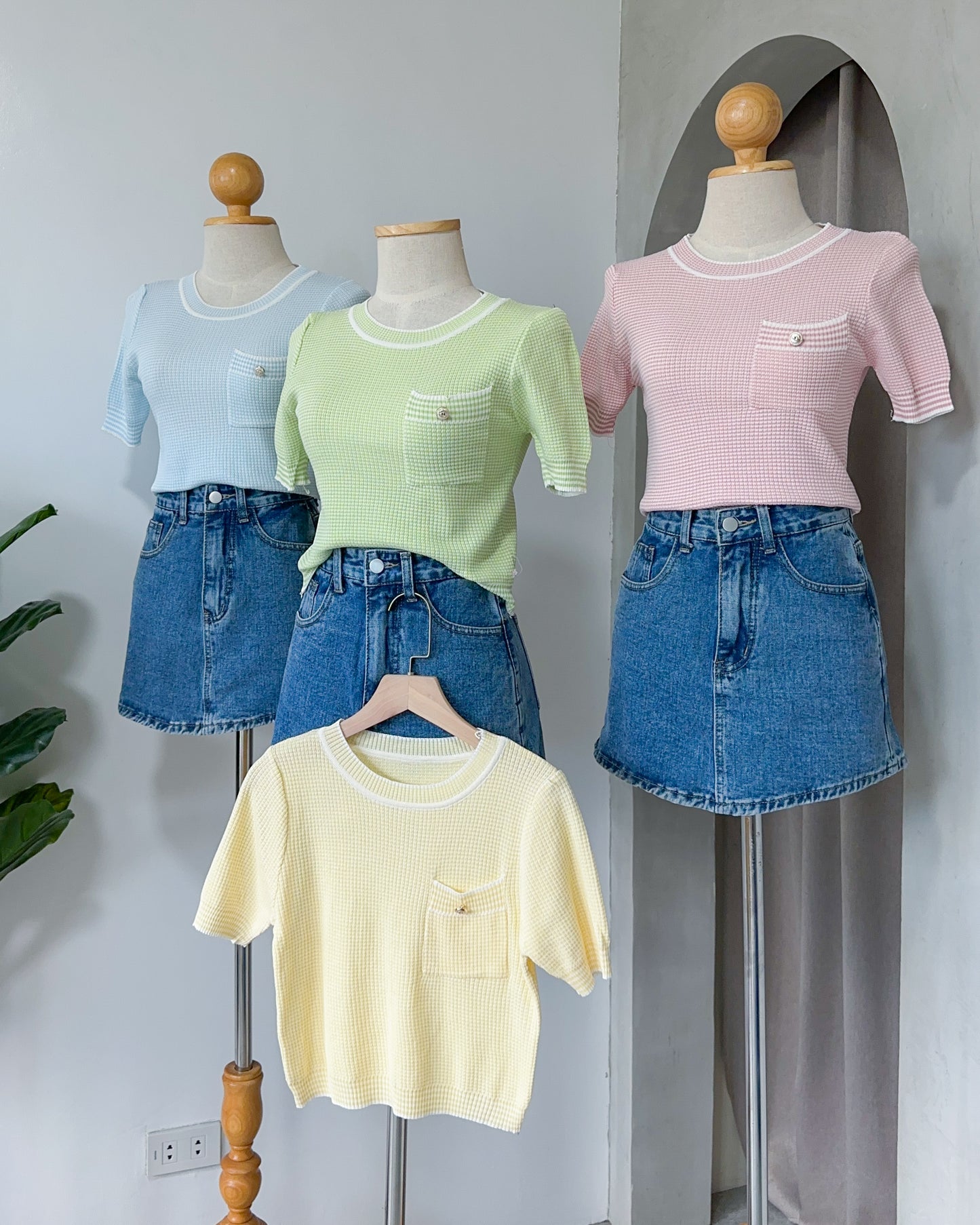 Nikki Pastel Knit Top