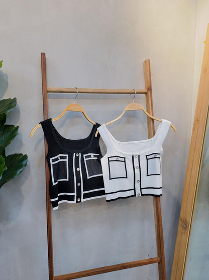 Trish Chic Knit Crop Top
